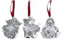 Gorham Frame, Christmas Ornaments, Set of 3 Gorham Frame, Christmas Ornaments, Set of 3