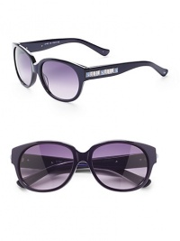 THE LOOKWayfarer style Acetate framesAustrian crystal temple accentsUVA and UVB protection Signature case includedTHE COLORSapphire with blue gradient lensesORIGINImported THE LOOKWayfarer style Acetate framesAustrian crystal temple accentsUVA and UVB protection Signature case includedTHE COLORSapphire with blue gradient lensesORIGINImported