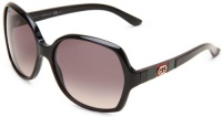 Gucci GG3538/S Sunglasses - 0GAY Black (DX Dark Gray Shaded Lens) - 59mm Gucci GG3538/S Sunglasses - 0GAY Black (DX Dark Gray Shaded Lens) - 59mm