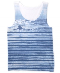 Surf's up. Style your summer with this beach-inspired tank from Bar III. Surf's up. Style your summer with this beach-inspired tank from Bar III.