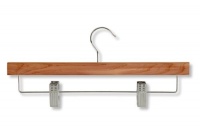 Honey-Can-Do HNGZ01535 Skirt/Pant Hangers With Clips, Cedar, 8-Pack Honey-Can-Do HNGZ01535 Skirt/Pant Hangers With Clips, Cedar, 8-Pack