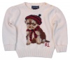 Ralph Lauren Girls Knit Crewneck Pullover Sweater - 24M - Cream