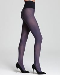 These tights are a liberating combination of Commando's signature raw-cut, dig-free waistband and an opaque purple hue. Style #H70T2. These tights are a liberating combination of Commando's signature raw-cut, dig-free waistband and an opaque purple hue. Style #H70T2.