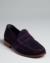 Slide into these extra supportive penny loafers from Cole Haan for a full day and night of comfort and classic style. Featuring concealed Nike Air technology in the heel and a colorful suede upper, they give you their full support whether you're shuffling to work or just walking off a big dinner in Little Italy. Slide into these extra supportive penny loafers from Cole Haan for a full day and night of comfort and classic style. Featuring concealed Nike Air technology in the heel and a colorful suede upper, they give you their full support whether you're shuffling to work or just walking off a big dinner in Little Italy.