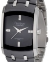 Armitron Men's 20/4792BKSV Swarovski Crystal Accented Ceramic and Stainless-Steel Bracelet Watch