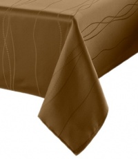 Benson Mills Gourmet Spillproof 60-Inch by 104-Inch Fabric Tablecloth, Linen Benson Mills Gourmet Spillproof 60-Inch by 104-Inch Fabric Tablecloth, Linen