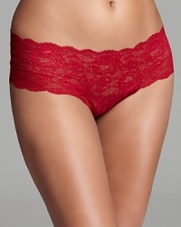 These hip-hugging hotpants are rendered in Cosabella's signature stretchy lace for the perfect fit. Style #NEVER07ZL. These hip-hugging hotpants are rendered in Cosabella's signature stretchy lace for the perfect fit. Style #NEVER07ZL.