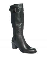Adrienne Vittadini's Horatio tall riding boots are smooth and sleek. Perfect for your most polished fall outfits. Adrienne Vittadini's Horatio tall riding boots are smooth and sleek. Perfect for your most polished fall outfits.