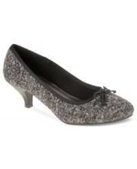 Seems like love is in the air. CL by Laundry's Romantic pumps have a cool texture and cute mini bow at the toe. Seems like love is in the air. CL by Laundry's Romantic pumps have a cool texture and cute mini bow at the toe.