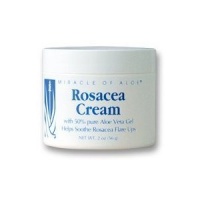 Miracle of Aloe Rosacea Cream 2 Oz Helps Reduce Redness & Inflammation, Repairs Damaged Skin from Sunburns, Helps Mask Unsightly Redness! This Exclusive Gentle & Soothing Formula Shields Your Skin From Sun and Promotes Healing. Will Reduce Redness and Pro Miracle of Aloe Rosacea Cream 2 Oz Helps Reduce Redness & Inflammation, Repairs Damaged Skin from Sunburns, Helps Mask Unsightly Redness! This Exclusive Gentle & Soothing Formula Shields Your Skin From Sun and Promotes Healing. Will Reduce Redness and Pro