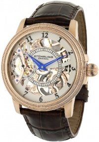 Stuhrling Original Men's 228.33452 Symphony Saturnalia Brumalia Mechanical Skeleton Rose Tone Watch