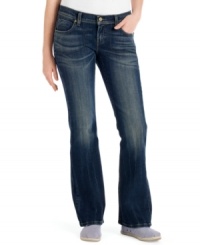Levi's does denim justice with a pair that fits your figure to a tee. Featured in a slimming bootcut style, these dark wash 528 curvy jeans are all about creating a perfectly lean silhouette. Levi's does denim justice with a pair that fits your figure to a tee. Featured in a slimming bootcut style, these dark wash 528 curvy jeans are all about creating a perfectly lean silhouette.