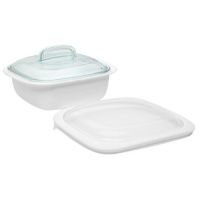 CorningWare SimplyLite 1-1/2-Quart Casserole with Glass and Plastic Lids CorningWare SimplyLite 1-1/2-Quart Casserole with Glass and Plastic Lids