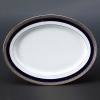 Noritake Crestwood Cobalt Platinum 12-Inch Oval Platter