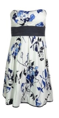 Speechless Junior's Cotton Strapless Dress (7, Ink Blue) Speechless Junior's Cotton Strapless Dress (7, Ink Blue)