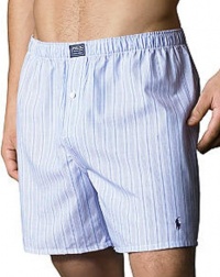 Polo Ralph Lauren Men's Woven Striped Boxers Light Blue Polo Ralph Lauren Men's Woven Striped Boxers Light Blue