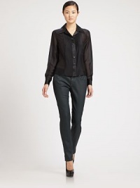A coated denim style featuring a classic five-pocket silhouette and timeless metal rivets.Button closureZip flyBelt loopsFive-pocket styleMetal rivetsInseam, about 30Cotton/elastaneDry cleanImported Model shown is 5'9 (175cm) wearing US size 4. A coated denim style featuring a classic five-pocket silhouette and timeless metal rivets.Button closureZip flyBelt loopsFive-pocket styleMetal rivetsInseam, about 30Cotton/elastaneDry cleanImported Model shown is 5'9 (175cm) wearing US size 4.