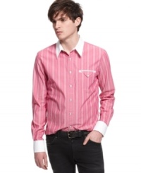 Contrasting opinion on what's cool? This shirt from Vintage Red is long on style. Contrasting opinion on what's cool? This shirt from Vintage Red is long on style.