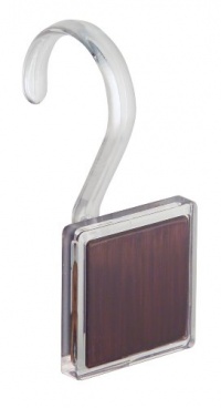 InterDesign Formbu SQ Shower Hooks, Espresso, Set of 12