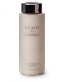 A symbol of uttermost femininity, this playful scent shines with timeless luminosity. Body Lotion moisturizes skin and leaves it lightly scented with the distinctive fruity floral notes of Délices de Cartier. 6.75 oz. A symbol of uttermost femininity, this playful scent shines with timeless luminosity. Body Lotion moisturizes skin and leaves it lightly scented with the distinctive fruity floral notes of Délices de Cartier. 6.75 oz.