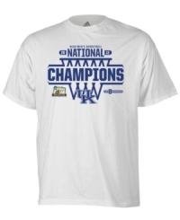 All net. Launch the celebration for your Kentucky Wildcats with this NCAA National Champions t-shirt from adidas. All net. Launch the celebration for your Kentucky Wildcats with this NCAA National Champions t-shirt from adidas.