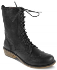 Let the laced-up charm of Dirty Laundry's Paxton booties energize your outfit. Or, if you want, fold down the shaft for an alternative look. Let the laced-up charm of Dirty Laundry's Paxton booties energize your outfit. Or, if you want, fold down the shaft for an alternative look.
