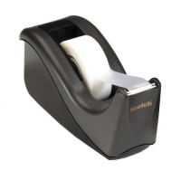 Scotch Value Desktop Tape Dispenser, 1 Inch Core, Two Tone Black (C60-BK) Scotch Value Desktop Tape Dispenser, 1 Inch Core, Two Tone Black (C60-BK)
