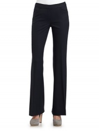 THE LOOKNarrow waistbandFront zip closureDual slit pocketsBack slit pocketsTHE FITRise, about 7½Inseam, about 34THE MATERIAL98% virgin wool/2% elastaneCARE & ORIGINDry cleanImportedModel shown is 5'11 (180cm) wearing US size 4. THE LOOKNarrow waistbandFront zip closureDual slit pocketsBack slit pocketsTHE FITRise, about 7½Inseam, about 34THE MATERIAL98% virgin wool/2% elastaneCARE & ORIGINDry cleanImportedModel shown is 5'11 (180cm) wearing US size 4.