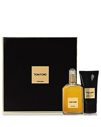 Tom Ford for Men. A reflection of Tom Ford himself. Tom Ford for Men is a classic lavender with modern woods and a primal impact accord that is both elegant and modern.The Tom Ford for Men holiday set features a 1.7 oz./50 mL Eau de Toilette and 2.5 oz./75 mL After Shave Balm. It's the perfect gift for the holidays!