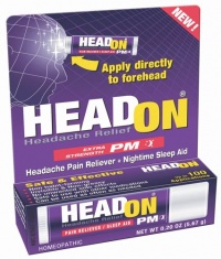 HEADON Headache Relief, Extra Strength PM, Headache Pain Reliever & Nighttime Sleep Aid, 0.20 oz (5.67 g) HEADON Headache Relief, Extra Strength PM, Headache Pain Reliever & Nighttime Sleep Aid, 0.20 oz (5.67 g)