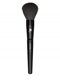 This compact, natural-bristled brush is the ideal partner to all Lancôme powder blushes. It easily and evenly applies color to the cheeks. Improved design and hair quality reduces fallout and the new rounded shape gives a better powder application. Made in USA. 