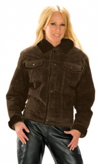 Designer Buttoned Jean Styled Suede Jacket Designer Buttoned Jean Styled Suede Jacket