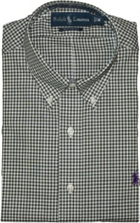 Polo Ralph Lauren Shirt, Custom-Fit long sleeve Gingham Shirt, Moss-White (x-large) Polo Ralph Lauren Shirt, Custom-Fit long sleeve Gingham Shirt, Moss-White (x-large)