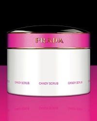 Sweet, exfoliating foam with a creamy texture to refine and soften the skin. Prada Candy Scrub increases micro-circulation, softly hydrating and firming. 6.8 oz. Sweet, exfoliating foam with a creamy texture to refine and soften the skin. Prada Candy Scrub increases micro-circulation, softly hydrating and firming. 6.8 oz.