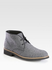 A charming lace-up boot that exudes casual cool, impeccably crafted in Italy with a comfortable rubber sole for maximum support.Felt upperLeather liningPadded insoleRubber soleMade in Italy A charming lace-up boot that exudes casual cool, impeccably crafted in Italy with a comfortable rubber sole for maximum support.Felt upperLeather liningPadded insoleRubber soleMade in Italy