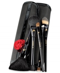 Master the art of makeup with Lancôme's five most luxurious brushes, essential for travel. Each brush is precision-crafted with the highest quality bristles for flawless application and professional artistry. With limited-edition lacquered black handles just for the holidays. The brushes are packed in a trendy, signature makeup case. Set contains: Master the art of makeup with Lancôme's five most luxurious brushes, essential for travel. Each brush is precision-crafted with the highest quality bristles for flawless application and professional artistry. With limited-edition lacquered black handles just for the holidays. The brushes are packed in a trendy, signature makeup case. Set contains:
