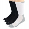 Calvin Klein Men's Socks Cotton Cushion Sole Crew Black Asst. 4 pairs