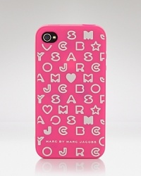 Printed with the label's stardust logo, MARC BY MARC JACOBS' plastic iPhone case sends a style-setting text message. Printed with the label's stardust logo, MARC BY MARC JACOBS' plastic iPhone case sends a style-setting text message.