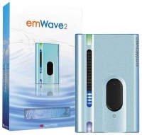 EmWave 2 - Heartmath Personal Stress Reliever Silver Blue EmWave 2 - Heartmath Personal Stress Reliever Silver Blue
