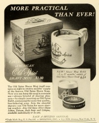 1943 Ad Shulton Inc Old Spice Shave Soap After Shaving Lotion Mug Men Essentials - Original Print Ad 1943 Ad Shulton Inc Old Spice Shave Soap After Shaving Lotion Mug Men Essentials - Original Print Ad