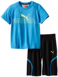 Puma - Kids Boys 2-7 Little Ray Short Set, Blue, 6 Puma - Kids Boys 2-7 Little Ray Short Set, Blue, 6