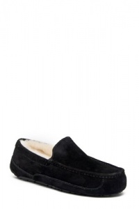 UGG Australia Men's Ascot Slipper, Black Suede, Size 13 UGG Australia Men's Ascot Slipper, Black Suede, Size 13