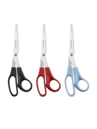 Westcott All Purpose Value Scissors, 8 Straight, Pack of 3, Assorted Colors