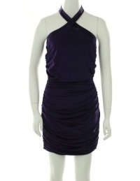 Speechless Halter Ruching Dress Light Grape Medium Speechless Halter Ruching Dress Light Grape Medium