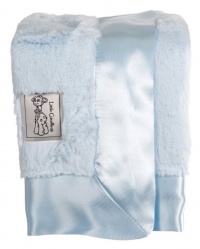 Little Giraffe Luxe Blanky, 14 X 14, Blue Little Giraffe Luxe Blanky, 14 X 14, Blue