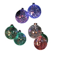 Kurt Adler 10-Light Color Changing LED Mirrored Ball Set Kurt Adler 10-Light Color Changing LED Mirrored Ball Set