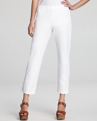Ease into weekend wear in these Eileen Fisher pants featuring a cropped, light-weight silhouette for warm-weather comfort. Ease into weekend wear in these Eileen Fisher pants featuring a cropped, light-weight silhouette for warm-weather comfort.