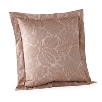 Egyptian cotton is woven in Italy into a serene and sweet sateen jacquard. Large scrolls play across the shining surface of the duvet covers and shams, each finished with a plain hem and decorated with a subtle flange. The duvet covers are backed in a plain sateen while the shams feature the jacquard pattern on the front and back. Egyptian cotton is woven in Italy into a serene and sweet sateen jacquard. Large scrolls play across the shining surface of the duvet covers and shams, each finished with a plain hem and decorated with a subtle flange. The duvet covers are backed in a plain sateen while the shams feature the jacquard pattern on the front and back.