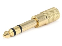 Monoprice Gold Plated Metal 6.35mm (1/4-inch) Stereo Plug to 3.5mm Stereo Jack Adaptor Monoprice Gold Plated Metal 6.35mm (1/4-inch) Stereo Plug to 3.5mm Stereo Jack Adaptor