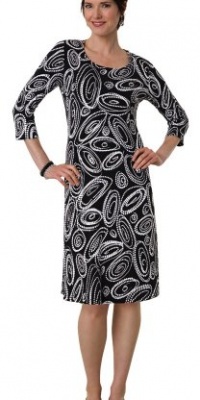 Collections Etc - Scoop Neck Stretch Polyester A Line Dress Collections Etc - Scoop Neck Stretch Polyester A Line Dress